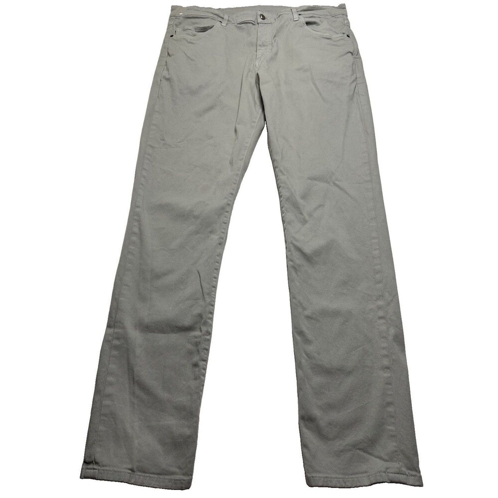 Men's Aviator Best Travel Jeans Twill Size 38 x 33 Light Steel